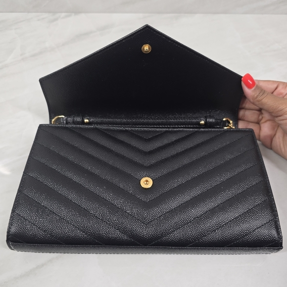 Saint Laurent Black Quilted Leather Crossbody Bag - Picture 9 of 13